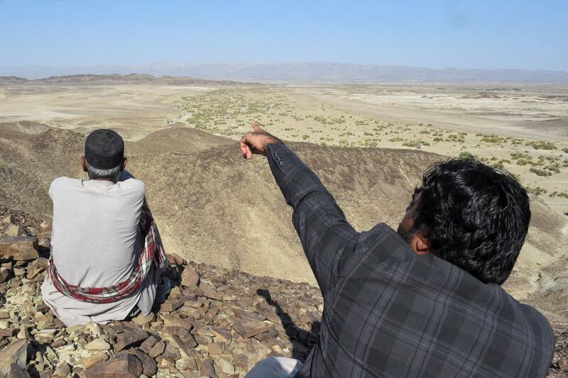 The Koh-e-Sabz area in Pakistan's south-west Balochistan province, where Iran launched an air strike. AFP