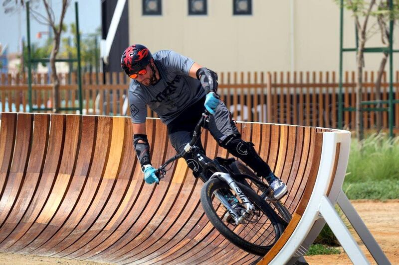 The BMX Park features two types of tracks for ardent cyclists.