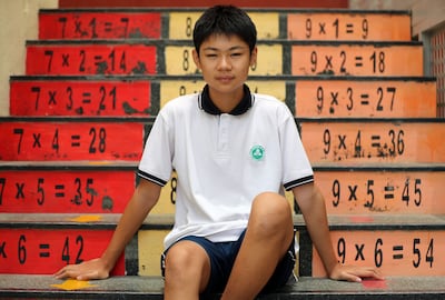 Zhang Xiao, 13, says being bilingual gives children a unique perspective. Chris Whiteoak / The National