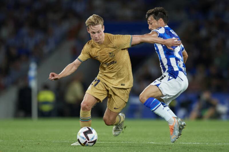 Frenkie de Jong 6. Won the ball which led to the attack for the opening goal, but then lost the ball which led to the equaliser four minutes later. A lively start in a box-to-box first half for a man who continues to be linked with a move away. Getty Images