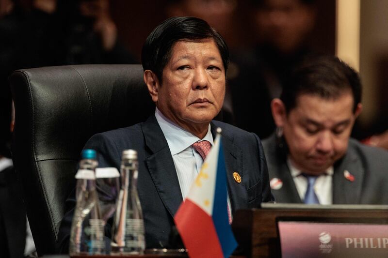 Philippines President Ferdinand Marcos Jr attends the East Asia Summit in Jakarta last month. AFP