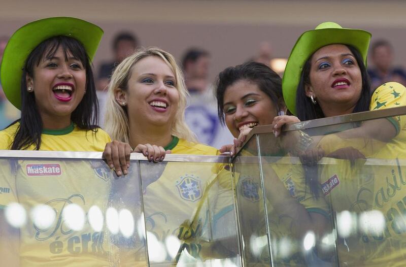 Fans watch the inauguration of the Arena Amazonia Vivaldo Lima on Sunday. Bruno Kelly / Reuters / March 9, 2014