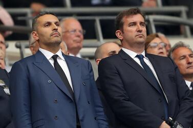 Man City’s chairman, Khaldoon Al Mubarak, has hit back at Spain’s La Liga president, Javier Tebas, over his criticism of the Premier League champions. Al Mubarak, left, is pictured with City’s chief executive, Ferran Soriano Getty