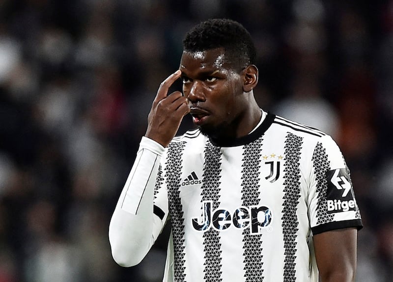 Paul Pogba has been provisionally suspended by the Italian league since September after a failed drugs test in August 2023. AFP