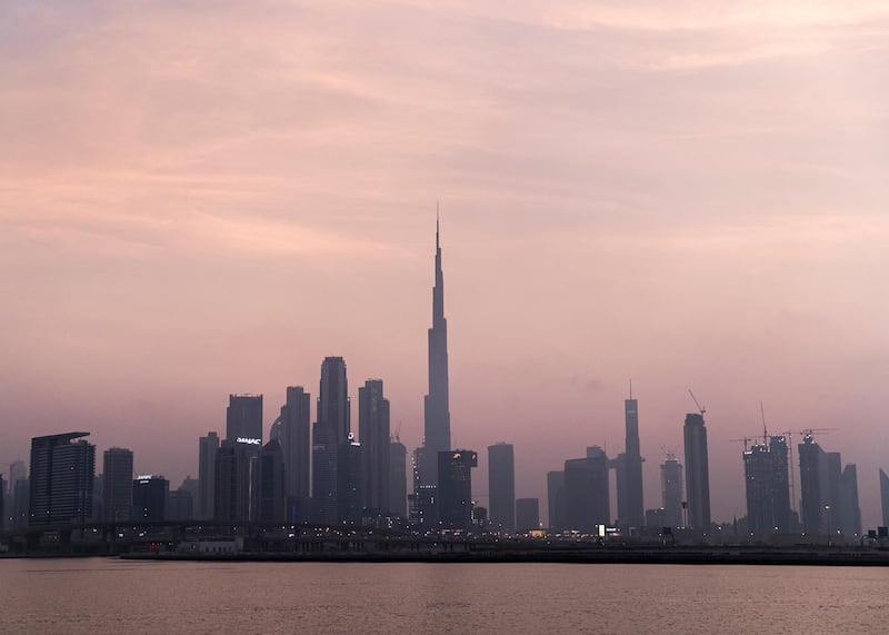 DUBAI, UNITED ARAB EMIRATES. 4 AUGUST 2020. 
Dubai skyline.
(Photo: Reem Mohammed/The National)

Reporter:
Section: