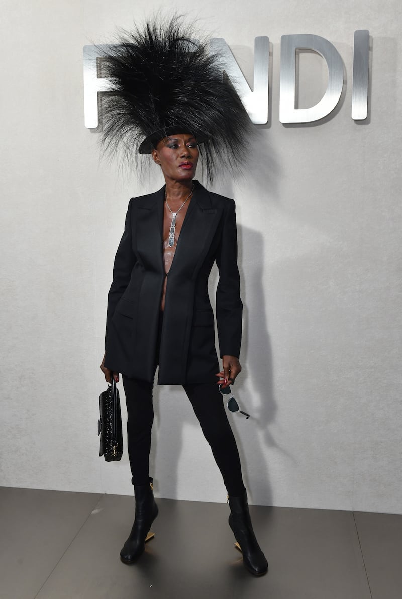 Grace Jones attends Fendi's event, which marked 25 years of the Baguette bag. Getty Images