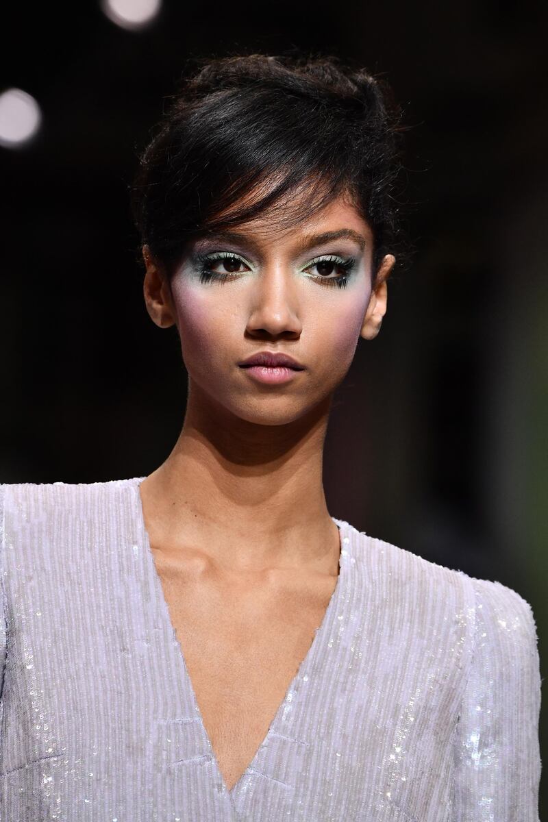 PARIS, FRANCE - JANUARY 23:  A model walks the runway during the Giorgio Armani Prive Spring Summer 2018 show as part of Paris Fashion Week on January 23, 2018 in Paris, France.  (Photo by Pascal Le Segretain/Getty Images)