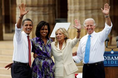 In an Instagram post, former US First Lady Michelle Obama pleaded with US elected officials to respect the results of the election and assist Joe Biden to ensure a smooth transition process. REUTERS/John Gress/File Photo