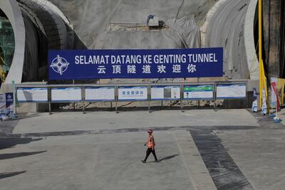 A construction site in Bentong, Malaysia, part of China's Belt and Road Initiative. Reuters