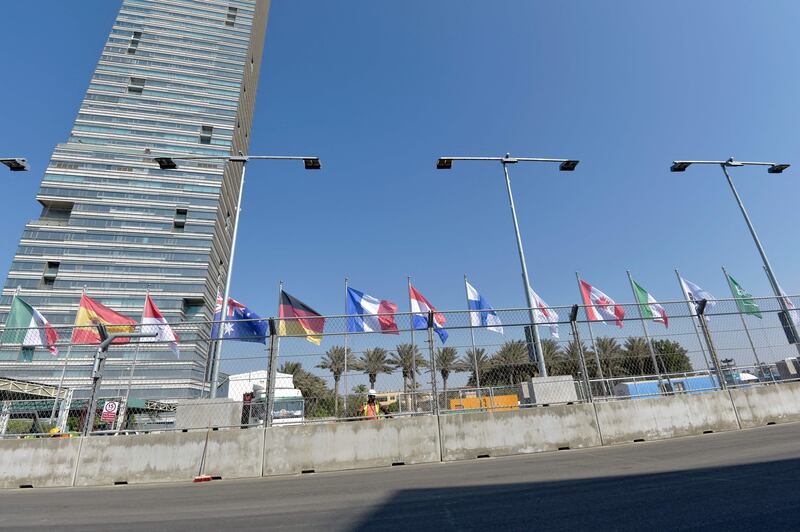 The Jeddah Corniche Circuit that is expected to host the Saudi Arabian Grand Prix in the Saudi Red Sea resort of Jeddah. AFP