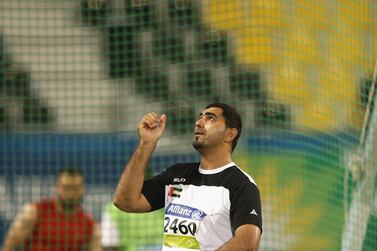 Abdullah Hayayei competing in the World Para Athletics Championships in 2015 in Doha, Qatar. Getty