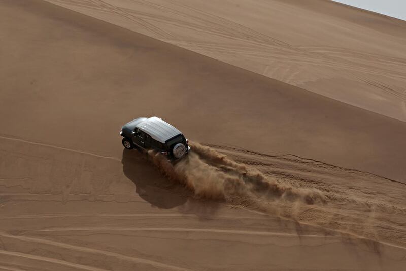 Dune-bashing is popular with drivers in the UAE but campaigners say the rich desert environment must also be protected with an awareness-raising programme in its eighth year. Jeff Topping / The National