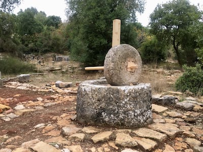 Silat for Culture's intervention 'Extrusion' on the Roman olive oil press. The cultural organisation will offer guided tours of the site to highlight history. Maghie Ghali for The National