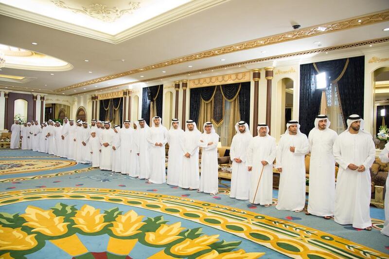 Guests attend an Iftar reception at Mushrif Palace. Mohamed Al Suwaidi / Crown Prince Court — Abu Dhabi