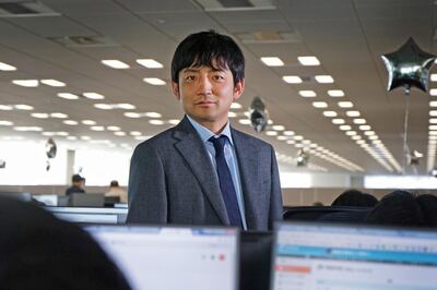 Yuzo Kano, chief executive officer of bitFlyer Inc., poses for a photograph in Tokyo, Japan, on Thursday, April 12, 2018. Kano, the Goldman Sachs Group Inc. alumnus, who turned bitFlyer into Japan's largest Bitcoin exchange, is scooping up traders and bankers from both his old employer and former rivals as he embarks on an ambitious international expansion. Photographer: Kentaro Takahashi/Bloomberg