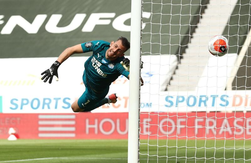 NEWCASTLE RATINGS: Martin Dubravka - 7: Could do nothing against any of the three goals but produced a wonderful one-handed save to deny Minamino in first half. Reuters