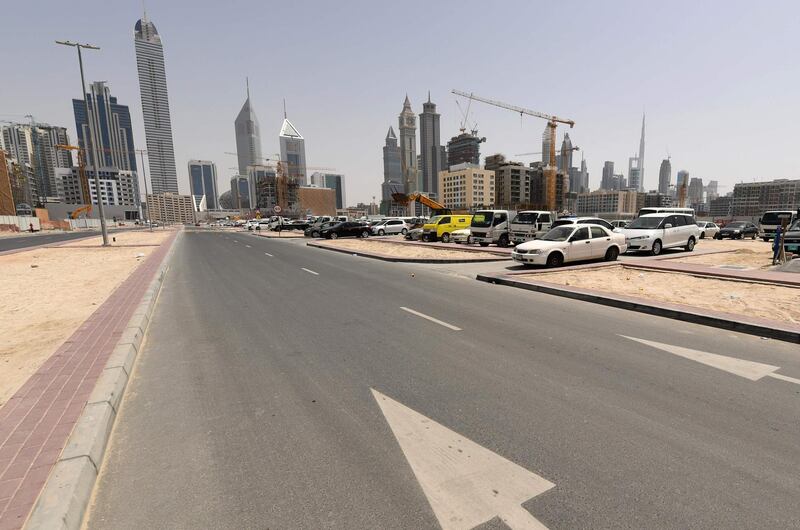 A road in Dubai is devoid of movement on April 5. AFP