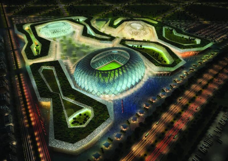 Qatar has pledged to spend US$200bn for an infrastructure upgrade to host the 2022 World Cup. Pictured, an illustration of a stadium in Qatar. Getty Images
