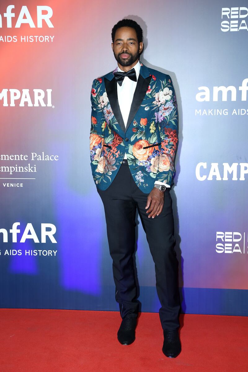 Jay Ellis is seen at AmfAR event during Venice Film Festival on September 10, 2021. Getty Images