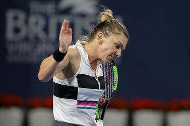 It was a disappointing night for Simona Halep. AP Photo