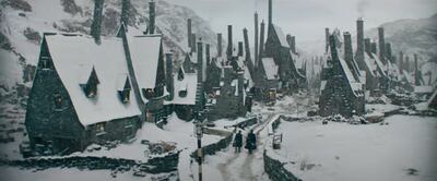 Wizard town Hogsmeade makes an appearance in the 'Fantastic Beasts: The Secrets of Dumbledore' trailer. Photo: YouTube / Warner Bros Pictures