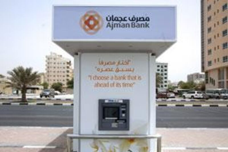 Ajman Bank's shares declined by 2.4 per cent.