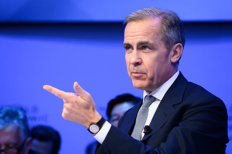 Bank of England head Mark Carney attends a session during the World Economic Forum (WEF) annual meeting in Davos, on January 21, 2020.


  / AFP / Fabrice COFFRINI
