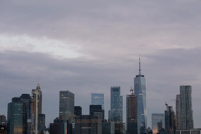 FILE PHOTO: The skyline of lower Manhattan is seen before sunrise in New York City, U.S., July 17, 2019. REUTERS/Brendan McDermid/File Photo