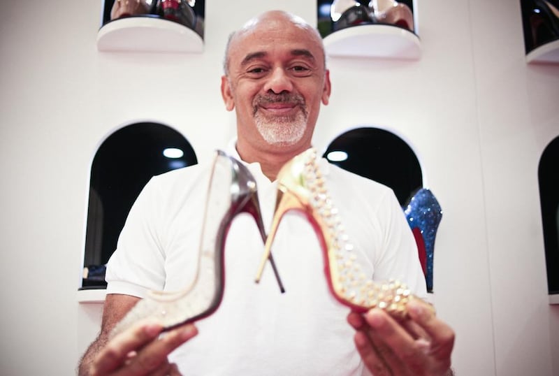 Christian Louboutin visited his store at The Galleria in Abu Dhabi on his visit to the UAE in October. Lee Hoagland / The National