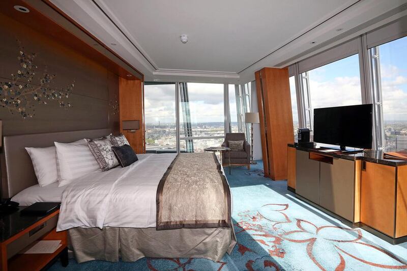 A room at the Shangri-La Hotel at the Shard. Dan Kitwood / Getty Images