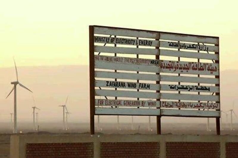 The Zafarana wind farm in Zafarana, Egypt. Victoria Hazou for the National