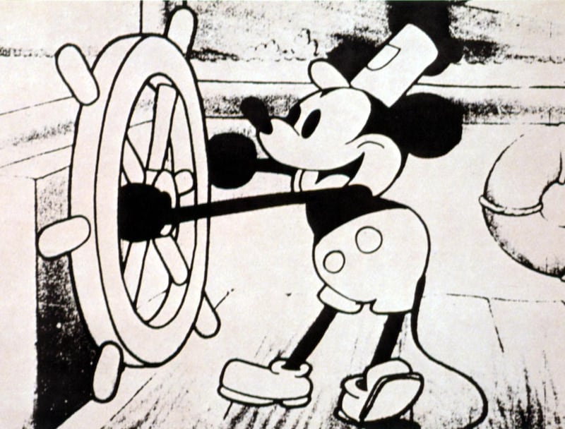 The debut version of Disney character Mickey Mouse has become public domain. Getty Images