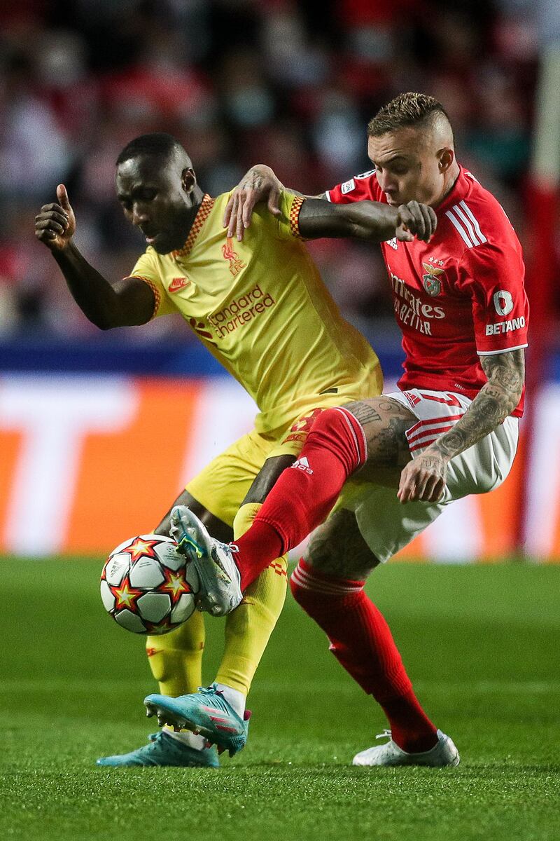 Naby Keita - 9. The Guinean was on the top of his game, pressing and passing with elan. He said just days ago that Liverpool had not yet seen him at his best. This was a glimpse of how good he can be. Substituted for Milner with a minute left. AFP