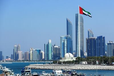 Abu Dhabi, United Arab Emirates, November 3, 2020.   The UAE flag, Corniche.
Victor Besa/The National
Section:  NA
FOR: Stock Images