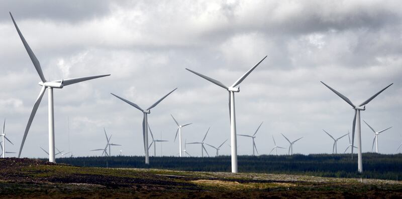 Europe's biggest onshore wind power installation, Whitelee Windfarm, on the outskirts of Glasgow. PA