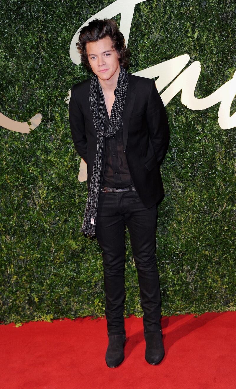 LONDON, ENGLAND - DECEMBER 02:  Harry Styles attends the British Fashion Awards 2013 at London Coliseum on December 2, 2013 in London, England.  (Photo by Stuart C. Wilson/Getty Images)