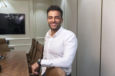 DUBAI, UNITED ARAB EMIRATES. 23 OCTOBER 2019. Daniel Djokaran, 29, helps investors buy new-build apartments in the UK and Germany. (Photo: Antonie Robertson/The National) Journalist: None. Section: Business.
