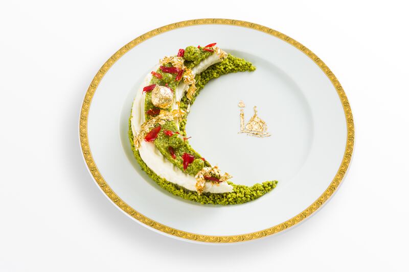 Mafroukeh pistachio at Palazzo Versace, which is clocking an increase in number of private and large gatherings this Ramadan. Photo: Palazzo Versace