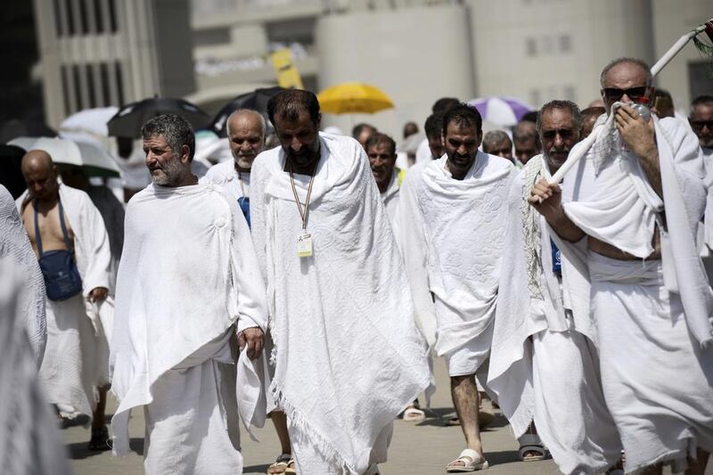Overcrowding and stampedes are a  big concern during Haj. Mohammed Al Shaikh / AFP