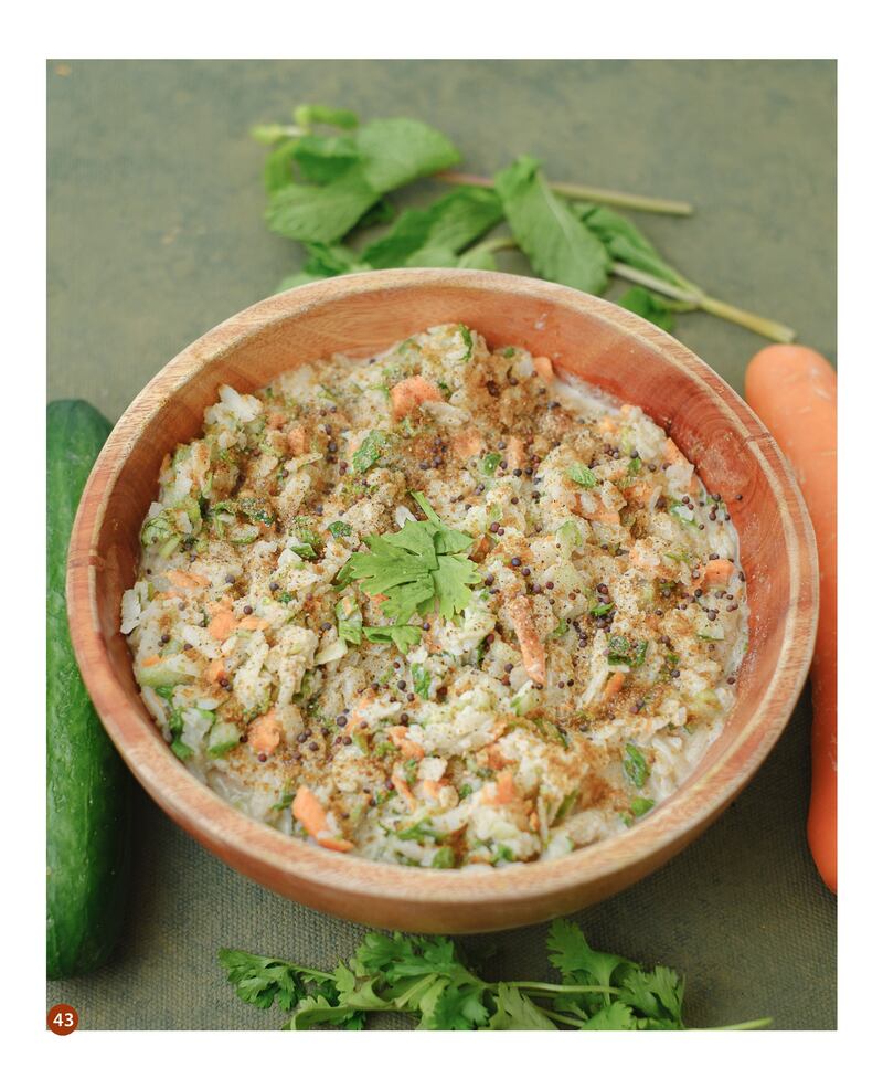 Dairy-free curd rice from 'Being Rawesomely Vegan'. Photo: Dimple Khitri