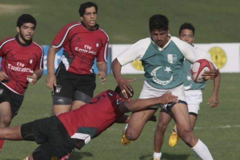 The UAE Shaheen side managed to hold off the Pakistanis who did well considering the sport is still in its nascent stages in their country. Jeffrey E Biteng / The National