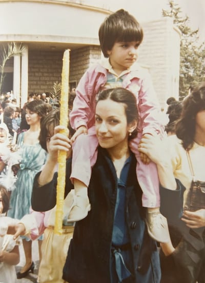 Habib Haddad with his mother, Hoda. Photo: Habib Haddad