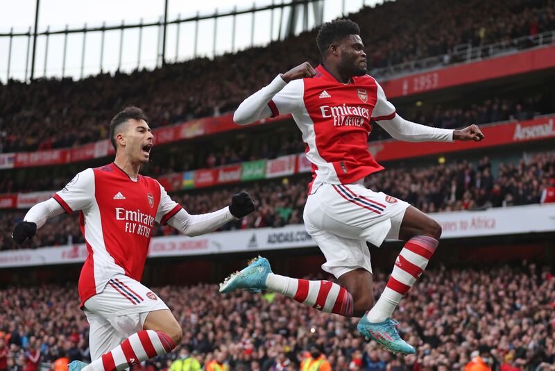 Centre midfield: Thomas Partey (Arsenal) – Scored a goal, hit the woodwork and had the header that won a penalty to cap his all-action display against Leicester. AP