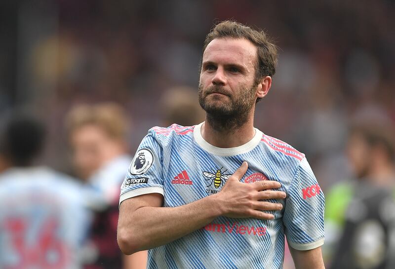 Manchester United midfielder Juan Mata will leave the club on a free transfer after eight years it was announced on Thursday, June 2, 2022. EPA