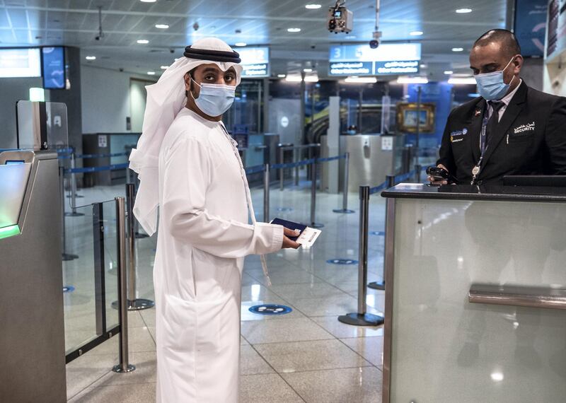 Abu Dhabi, United Arab Emirates, July 8, 2020.   
Abu Dhabi International Airport Media Tour by Etihad.
Victor Besa  / The National
Section:  NA 
Reporter: