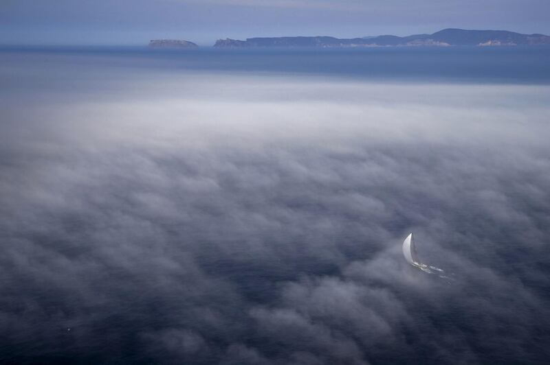 Australian yacht Alive heading to Hobart to claim sixth place in line honours at the Sydney to Hobart yacht race.  AFP