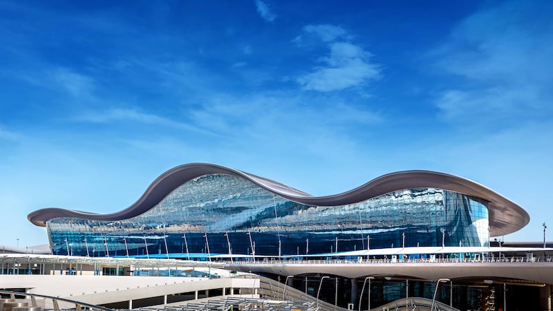 A view of Abu Dhabi's new ‘Terminal A’ building. It is scheduled to begin operations in early November. Photo: Abu Dhabi Airports