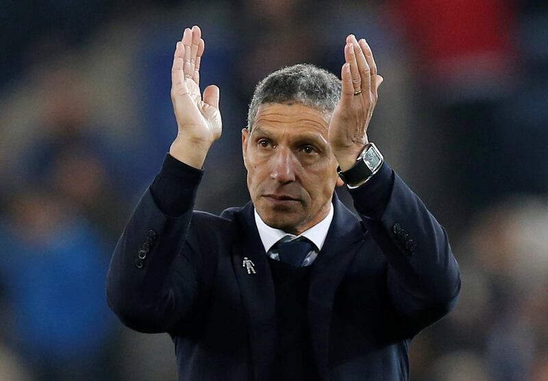 Brighton & Hove Albion 1 Huddersfield Town 0, Saturday, 7pm. Crucial game for Brighton. Chris Hughton's, pictured, men have not won this year in the league yet and have been dragged into the relegation zone. This is a must-win game against the bottom-placed side. It will not be pretty but Brighton will get the crucial three points. Reuters