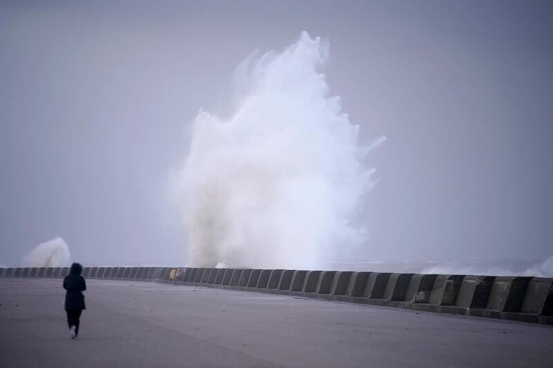 Storm Eleanor brought 110-160kph gusts and torrential rain to some parts of the UK and Ireland creating floods and cutting electricity supplies in some areas.  Christopher Furlong / Getty Images