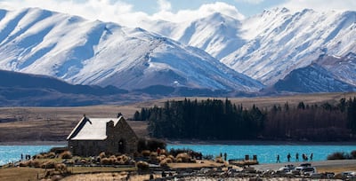 Visits to Lake Tekapo on New Zealand's South Island, like the rest of the country, remain off limits to foreigners. Getty Images